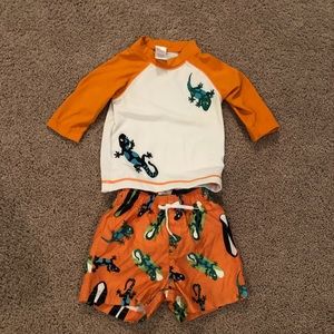 Gymboree swim trunks & swim shirt - various sizes